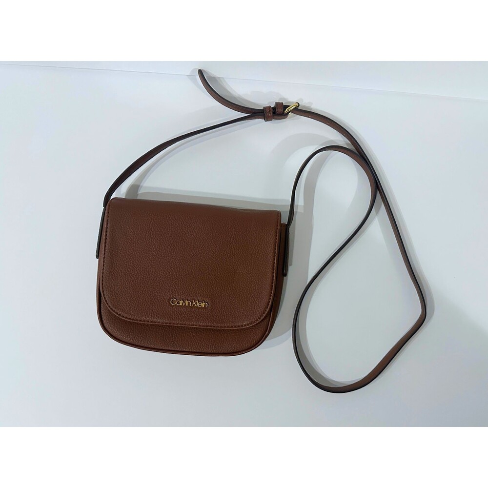 Small Brown Calvin Klein small Crossbody Purse Bag